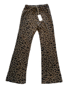 Z Supply women’s Nova Jacquard leopard flare pants XS NEW