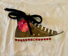 Kavio girls long sleeve rhinestone embellished sneaker top M(10/12)