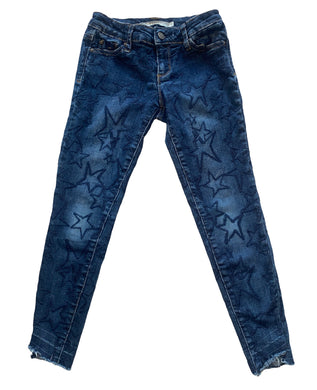 Tractr girls hi low frayed hem skinny jeans with stars 7