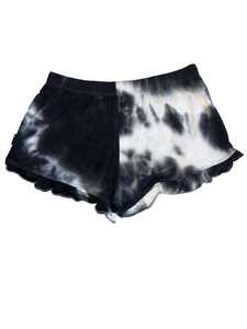Pixie Lane girls scalloped tie dye lounge shorts 8