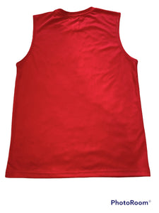 Denny’s boys active muscle tank top red L(14-16)