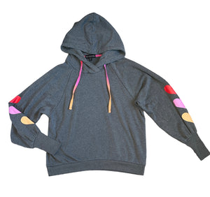 PJ Salvage women’s Love in Color hearts hoodie sweatshirt S