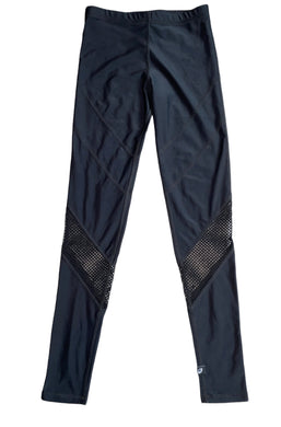 Terez big girls moto stitch mesh panel leggings XL(16)