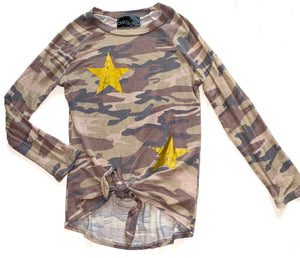 Chic 2 Chic girls camouflage stars knotted top 4