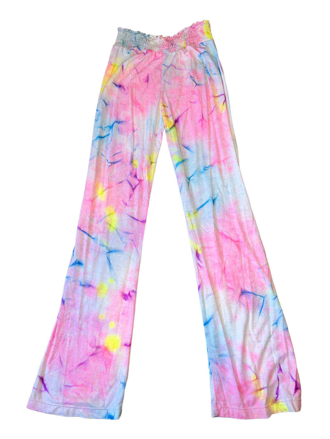 Flowers By Zoe girls tie dye smocked lounge pants XL NEW