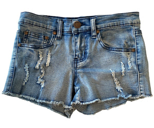 Pinc big girls stretchy cutoff ripped jean shorts 10