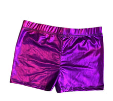 iEFiEL girls metallic dance cheer hot shorts 14 NEW