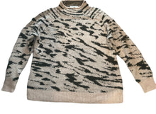 Madewell women’s abstract animal print mock neck sweater XS