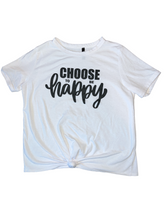 Revelation big girls Choose To Be Happy knotted tee XL(14/16)