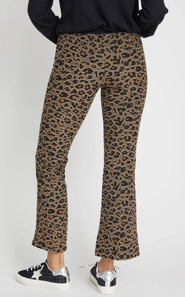 Leopard Print Flare Pants