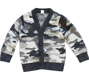 Gap baby boys camouflage button up sweater cardigan 3T