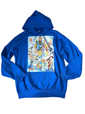 Gildan Unisex(Men’s sizing) Space Jam graphic hoodie sweatshirt M