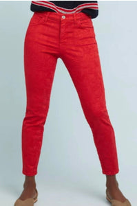 Pilcro and the Letterpress Anthropologie women’s high rise printed skinny pants 25