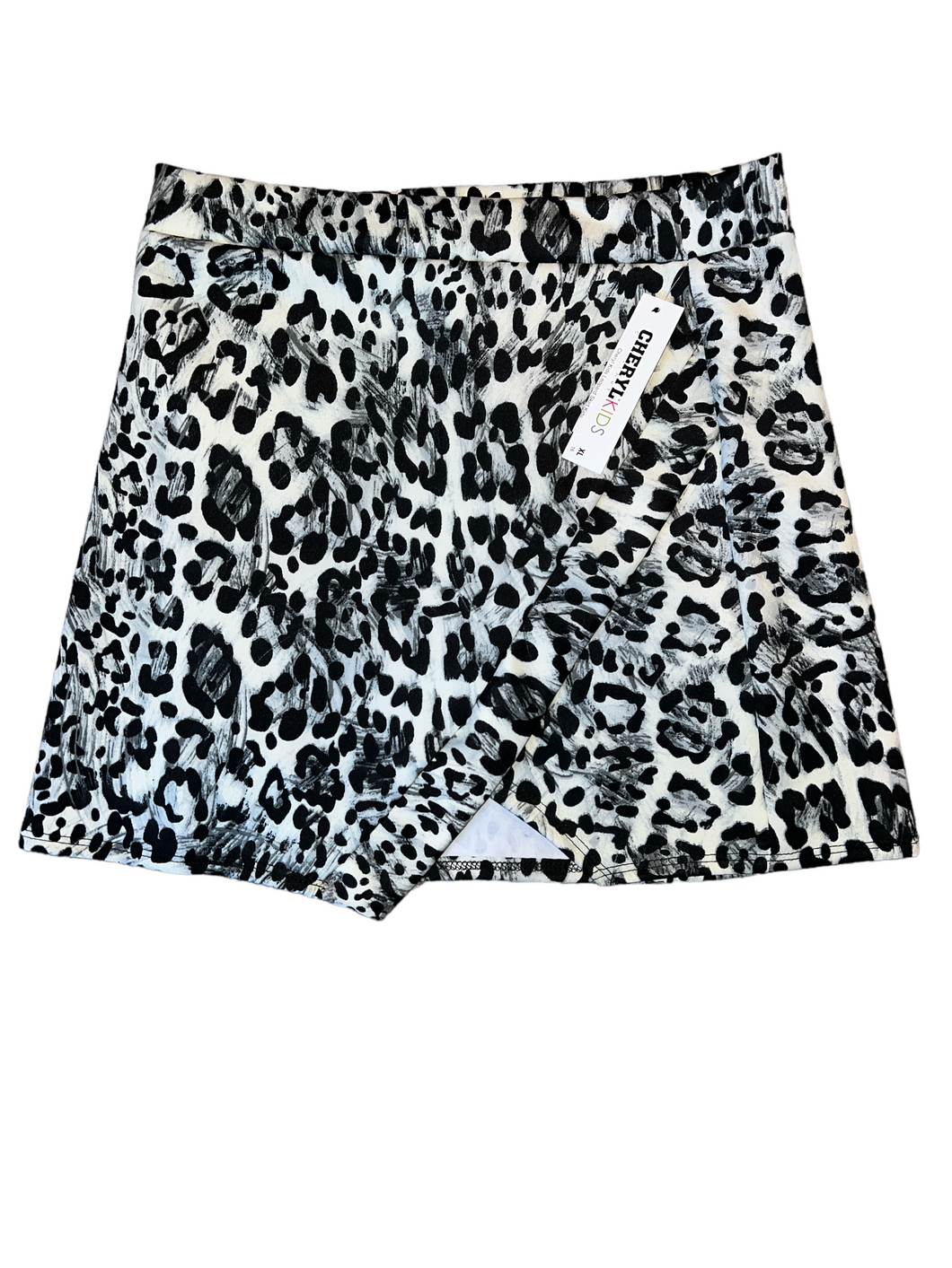 Cheryl Creations Kids leopard crossover skirt XL(16) NEW