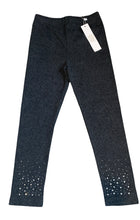 Mae Li Rose girls rhinestone embellished fleece-lined leggings 6-6x NEW