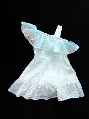 Star Ride girls gauzy asymmetrical shoulder dress 4