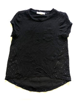 Rockets of Awesome girls hi low studded pocket tee 2T-3T