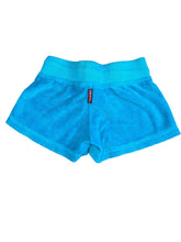 Hardtail Kids Girls turquoise low rise terry shorts M(10-12)