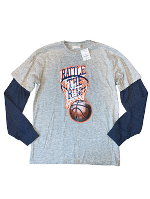 Bottlecapps boys Rattle The Rim basketball graphic top M(10-12) NEW