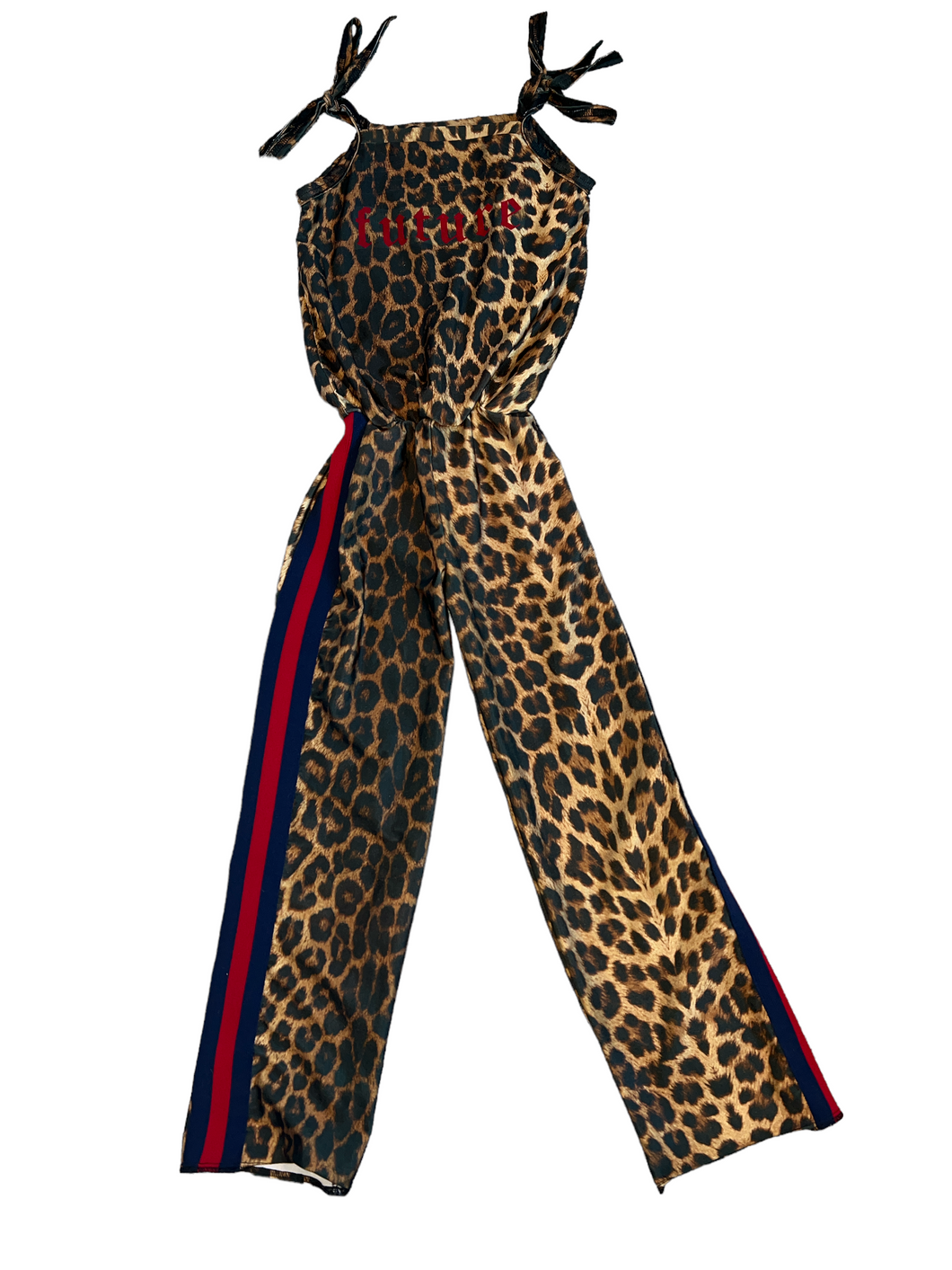 Hope Jeans girls Future leopard striped panel jumpsuit 8