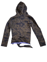 Hope Jeans girls leopard print  hooded wrap top 6/7