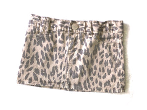 Baby Gap baby girls leopard mini skirt 12-18m