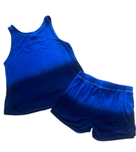 Erge Designs girls 2pc dip dye tank and shorts set L(14-16)