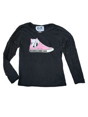 Hope Jeans girls embellished hi top sneaker top 6x