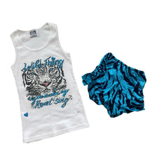 Hope Jeans girls 2pc Wild Thing tiger print glitter tank and shorts set 8