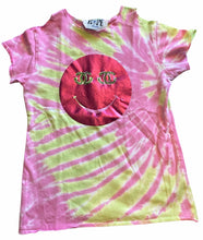 Hope Jeans girls 2pc happy face cold shoulder tie dye top and shorts set L(8)