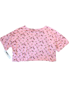 Cheryl Creations girls ditsy floral crop top NEW