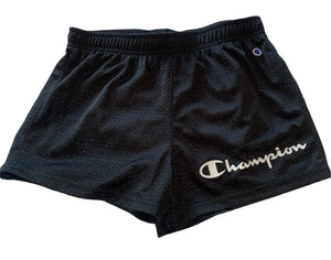 Champion girls mesh athletic shorts in black L(14)
