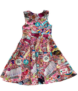 Pixie Lane girls twirl favorite things and words graphic tank dress 5