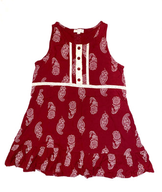 Tucker & Tate girls paisley button babydoll tank 16