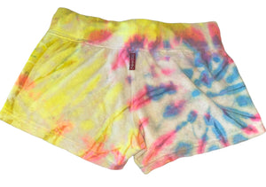 Hardtail juniors neon tie dye terry cloth shorts S