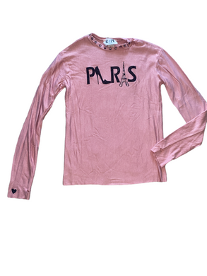 Hope Jeans girls long sleeve embellished Paris top 12