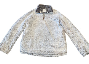 Thread & Supply women’s fleece sherpa 1/4 zip pullover sweatshirt S
