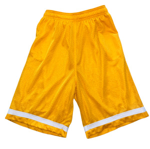 Denny’s big boys long mesh shorts in yellow L(14-16)