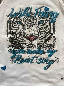 Hope Jeans girls 2pc Wild Thing tiger print glitter tank and shorts set 8