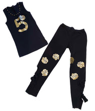 Hope Jeans girls 2pc number 5 roses tank and pants set 8