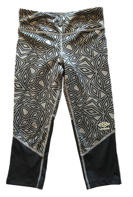 Umbro girls cropped geometric pattern active leggings M (7/8)