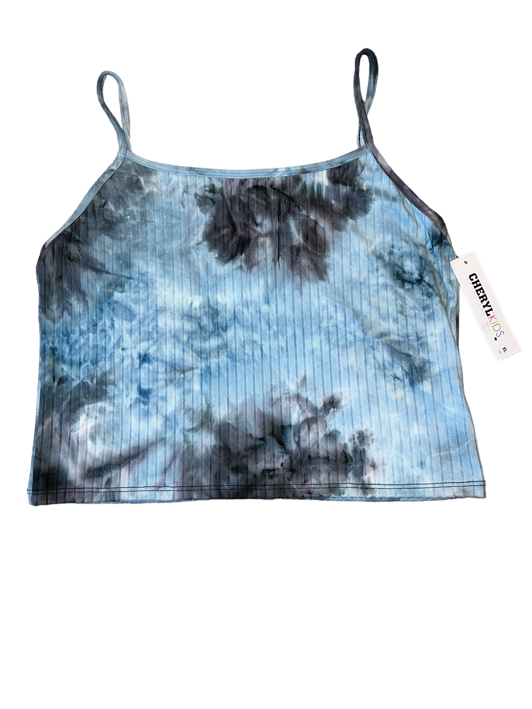 Cheryl Creations Kids tie dye cropped cami tank top XL(16) NEW