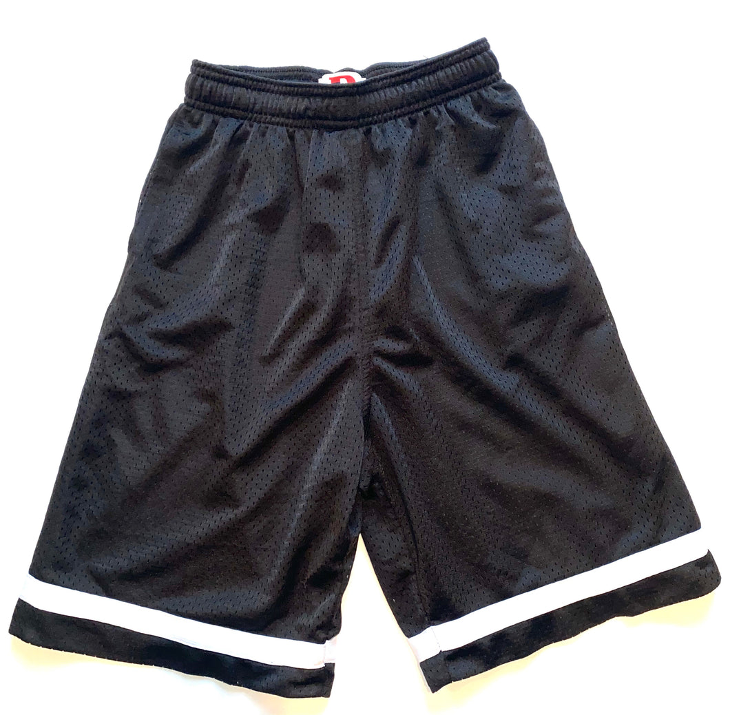 Denny’s big boys long mesh shorts in black 10/12