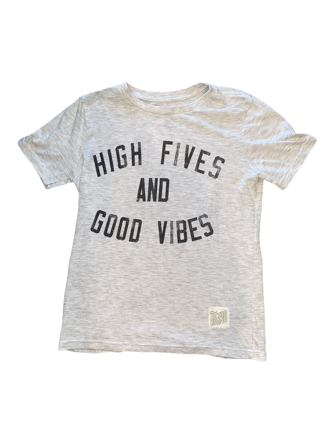 RetroBrand boys High Fives and Good Vibes tee Youth M (10-12)