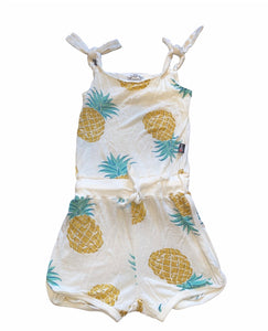 T2 Love girls pineapple print shorts romper 4