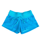 Hardtail Kids Girls turquoise low rise terry shorts M(10-12)