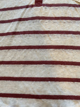 Treasure & Bond women’s 3/4 sleeve striped linen henley top XS NEW