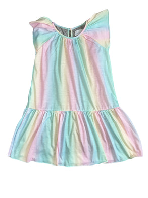 Rockets of Awesome girls ombré pastel rainbow flutter dress 6