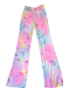 Flowers By Zoe girls tie dye smocked lounge pants XL(12-14) NEW