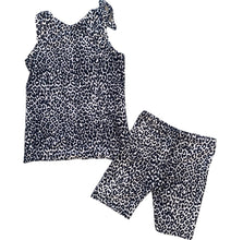 Hope Jeans girls 2pc snow leopard print Babe glitter heart tank and shorts set 10